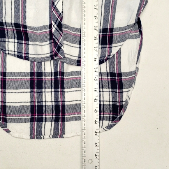 Rails Jordyn Plaid Sleeveless Button Down Midi Shirt Dress Tunic Top Women's XS - Picture 9 of 15